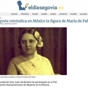eldíasegovia: Segovia reivindica en México la figura de María de Pablos