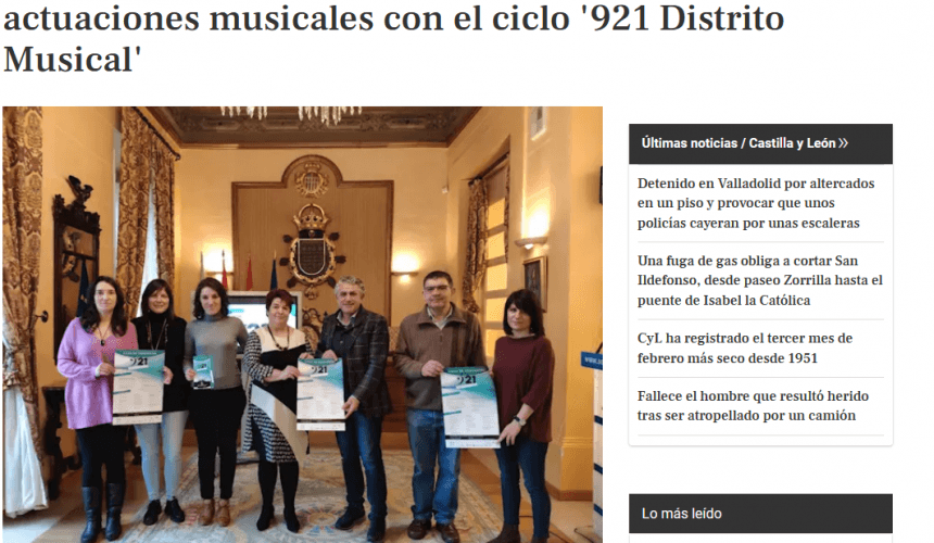 La Fundación Don Juan de Borbón traerá a Segovia 20 actuaciones musicales con el ciclo ‘921 Distrito Musical’