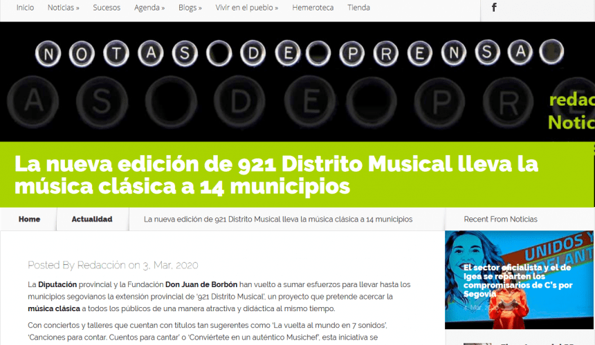 La nueva edición de 921 Distrito Musical lleva la música clásica a 14 municipios