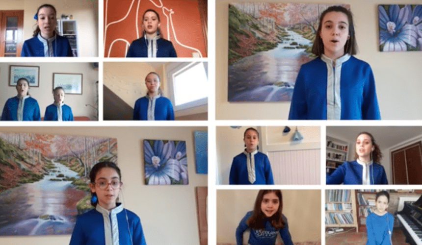 La Escolanía de Segovia pone banda sonora al confinamiento con la grabación de un vídeo