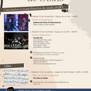 Academia del Piacere & Patricia Guerrero y el Ensemble 442 en el cartel musical de Otoño 2020 en Segovia