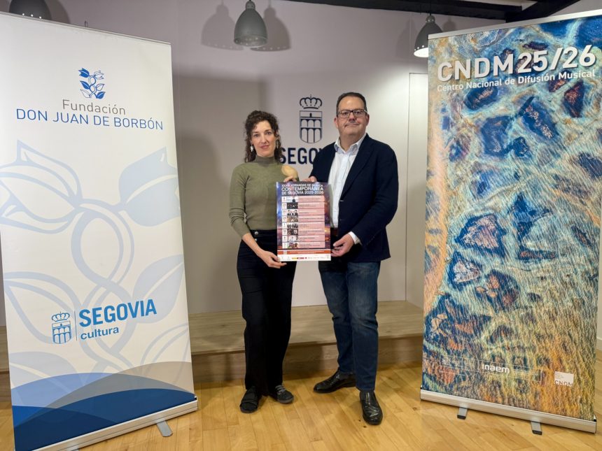 El Centro Nacional de Difusión Musical y la Fundación Don Juan de Borbón presentan la XXXIII edición de las Jornadas de Música Contemporánea de Segovia